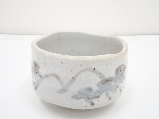 JAPANESE TEA CEREMONY SHINO TEA BOWL BY SHUZAN KILN / CHAWAN